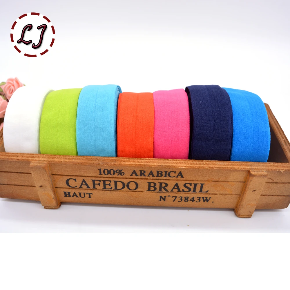 Высококачественная 1 дюймовая (25 мм) лента для волос складывающаяся эластичная