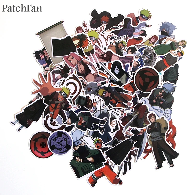 Patchfan 50 шт. Наруто ниндзя Хокаге ПВХ водонепроницаемые Мультяшные наклейки для скрапбукинга альбом скейтборд настенные наклейки для гитары A1426