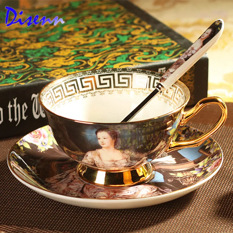 Высокое качество Королевский костяного фарфора кофейная чашка набор