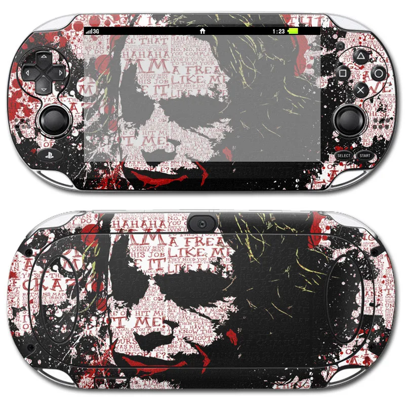 Виниловая Защитная Наклейка для Sony PS Vita 1000 для PSv 1000 наклейка-Бэтмен и джокер