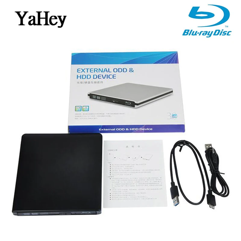 USB 3 0 Bluray Burner BD/CD/DVD проигрыватель Внешний оптический привод BD RE Blu ray burner CD/DVD RW