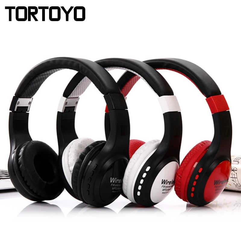 Складной Беспроводной Bluetooth наушники с микрофоном Поддержка SD карта fm радио MP3