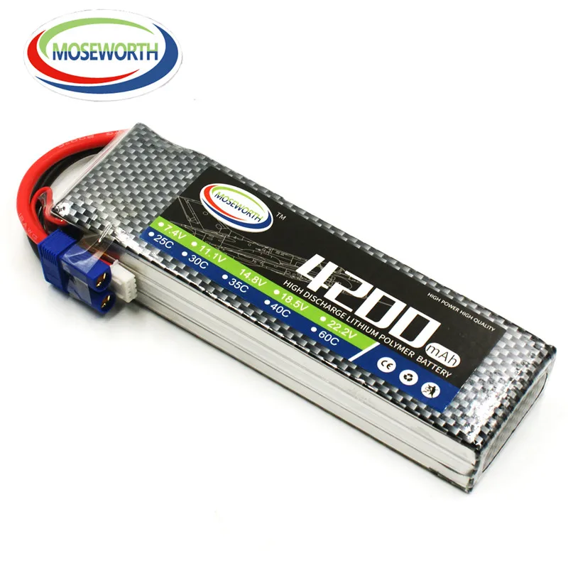 Новый дизайн батарея 3S 11 1 V 4200mAh 25C RC LiPo Для радиоуправляемый самолет Квадрокоптер