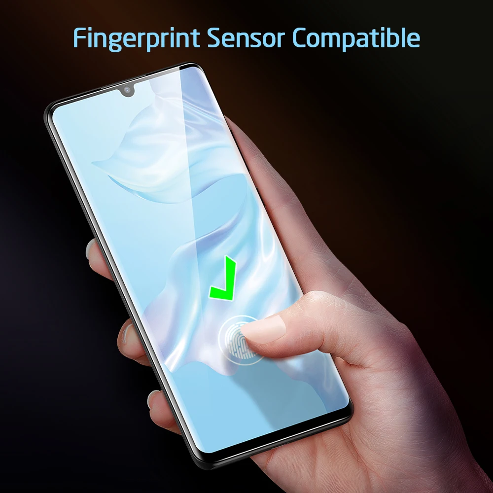 ESR 2 шт./лот протектор экрана для Huawei P30 Pro закаленное стекло 3X сильнее 9H 3D изогнутое