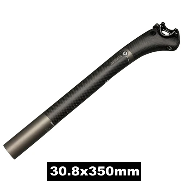 30.8X350mm TOSEEK матовая труба из углеродистого волокна 3 K из углеродного волокна Велосипедное Сиденье Велосипеда Запчасти Offest 25 мм 27,2/30,8/31,6 мм Дорожный велосипед вертикальную стойку раму поворотную ось горного подседельная труба для велосипеда - Цвет: 30.8X350mm