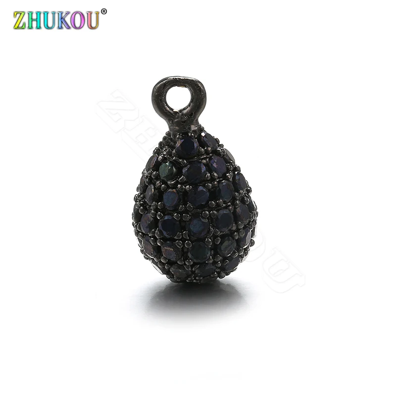ZHUKOU 8x14 мм Овальные Подвески для изготовления ювелирных изделий Элегантные