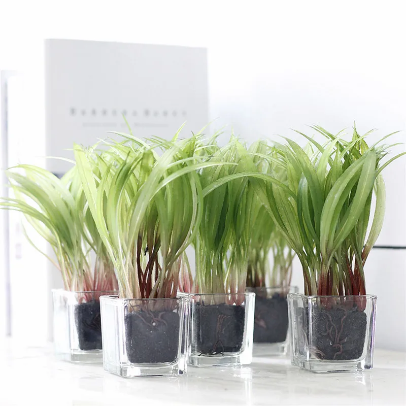 Корейский украшение дома мини бонсай искусственные растения зеленый семян