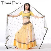 4pcs set stage belly dance costumes women hand embroidered bollywood costume indian performance clothes topbeltskirtsari