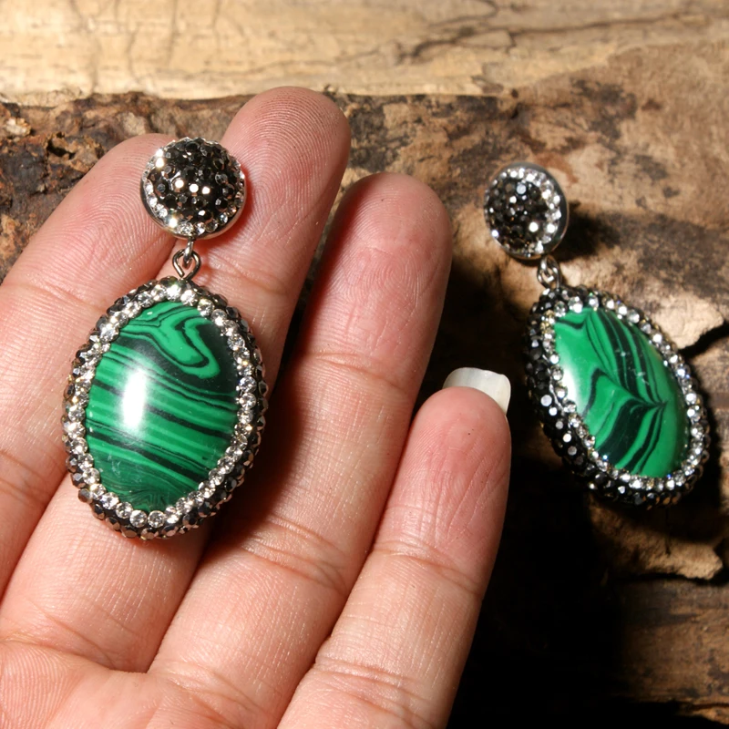 MOON GIRL Новые блестящие стразы висячие серьги массивные модные из смолы уникальный