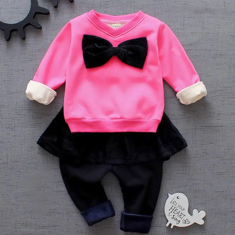 2018 теплый толстый комплект для малышей на весну осень зиму одежда маленьких