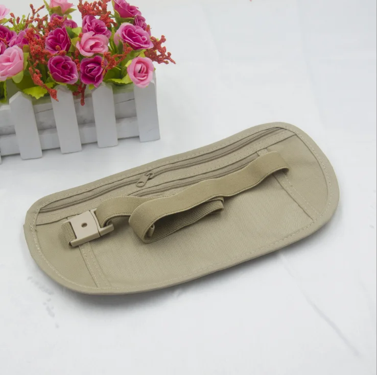 200 шт./лот тканевые поясные сумки дорожная сумка скрытый кошелек на пояс для