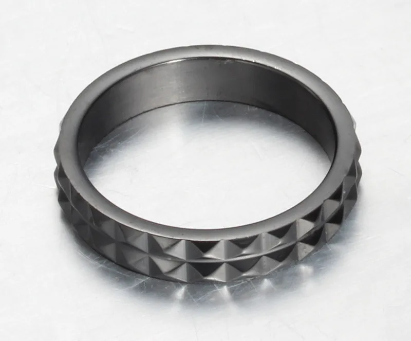 Байкер кольца для женщины черный панк rock винтажный кольцо ювелирные изделия 4 мм |