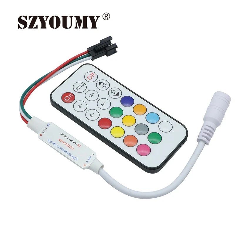 SZYOUMY Бесплатная доставка ИК DC 12 В 21 ключ контроллер для полосы WS2811/TM1804/TM1809/INK1003/ICS1903