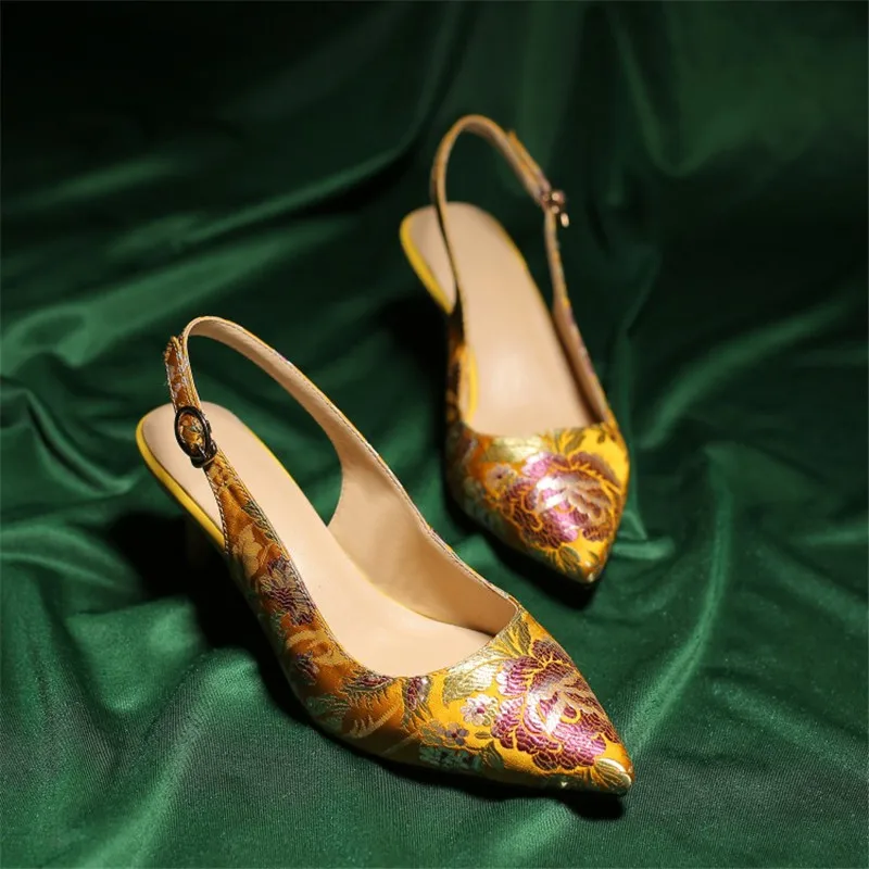 

ASUMER 2020 hot new shoes woman pointed toe embroidered women shoes chinese characteristics shoes classic high heel shoes