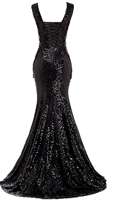 Женское длинное платье для выпускного вечера с v-образным вырезом сексуальное