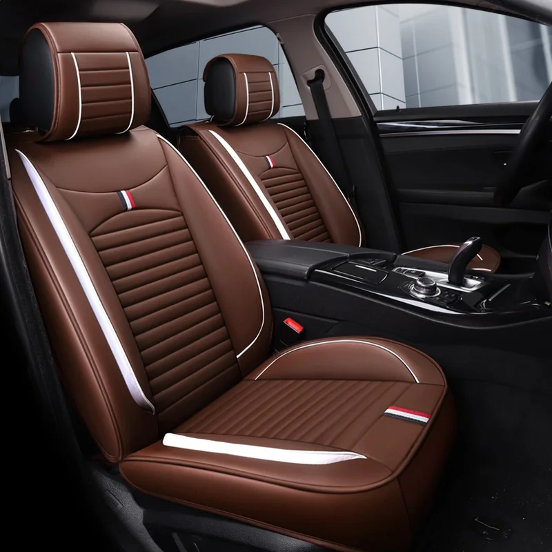 Кожаные чехлы на сиденья автомобиля автомобильные аксессуары для renault