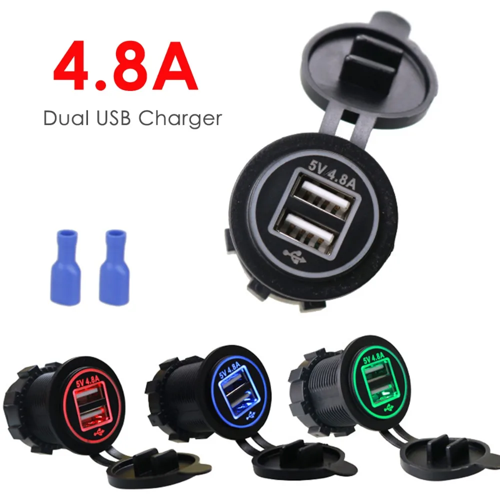 Автомобильное зарядное устройство SOONHUA с двумя USB-портами 4 8 А | Электроника