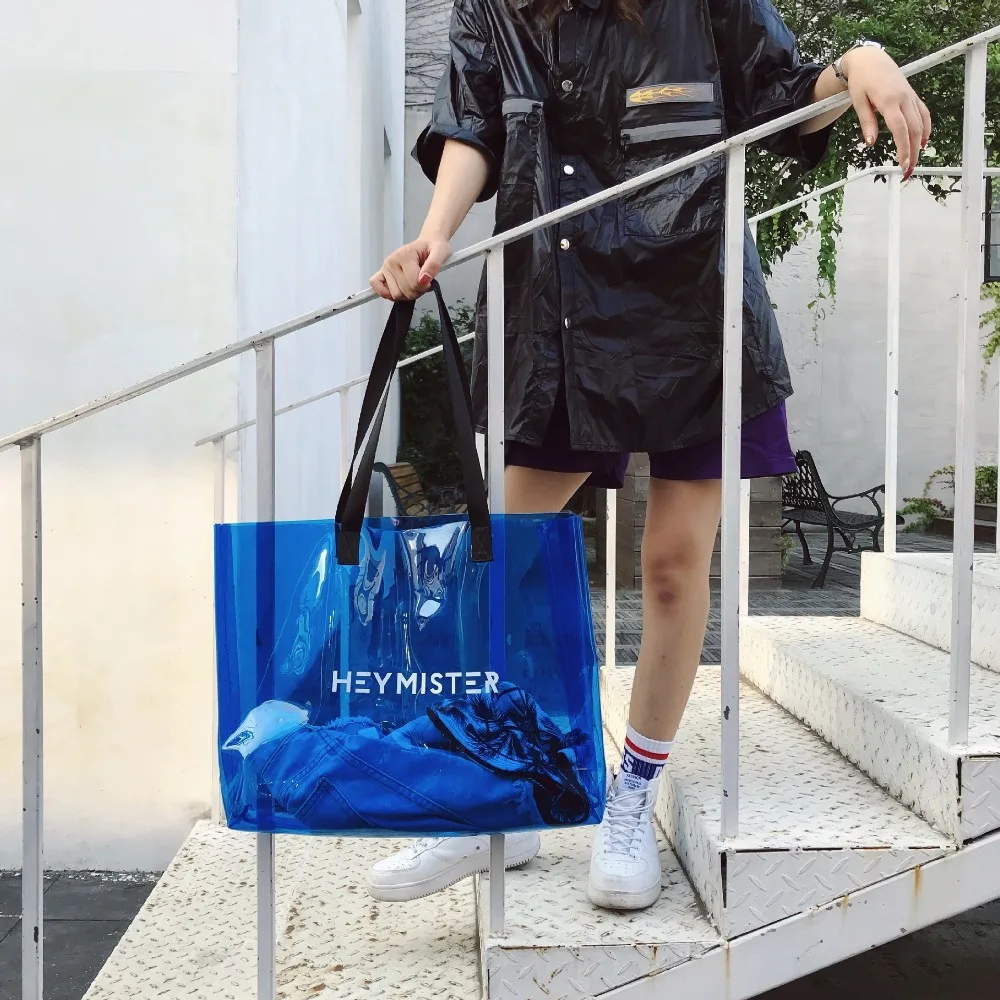 Mixtx 2020 прозрачная сумка из ПВХ пляжная через плечо новая трендовая женская тоут