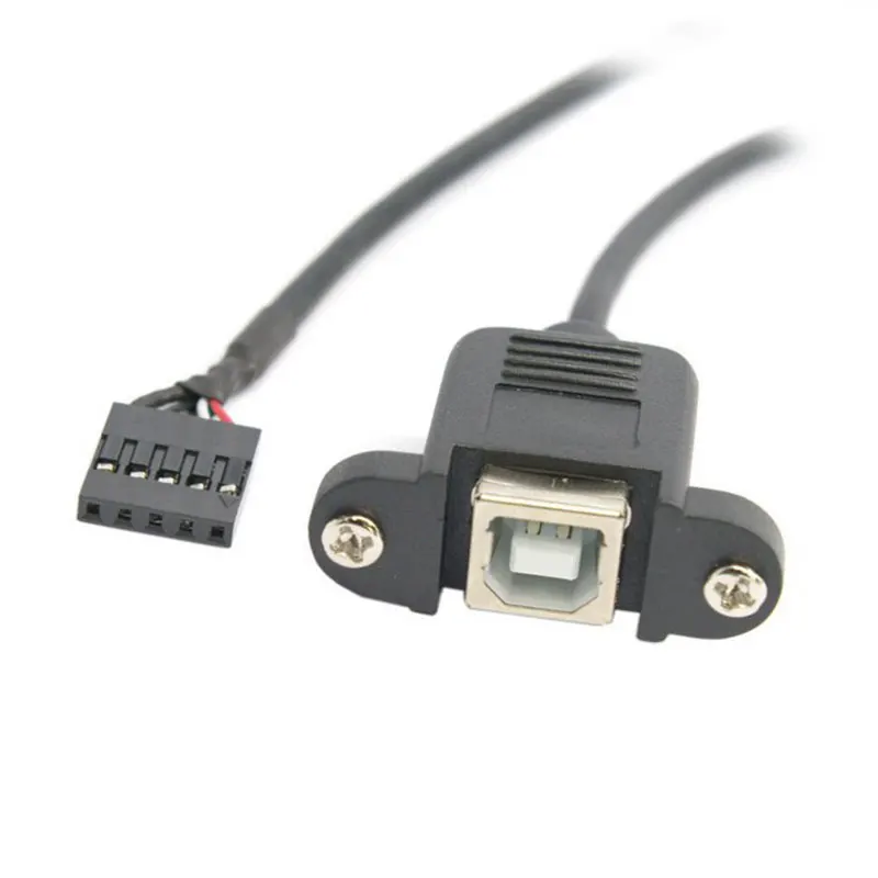 25 см USB 2 0 B гнездо принтера Панель Крепление на шаг 54 мм 5pin корпус PCB Материнская