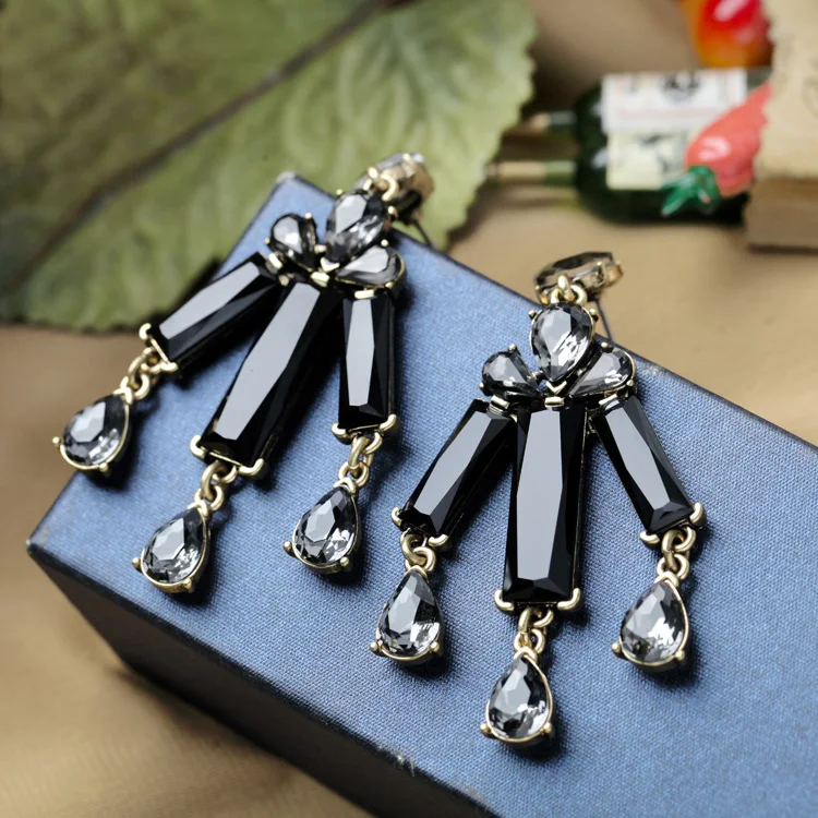 Онлайн шоппинг индийские серьги лаконичный стиль Сияющие Акриловые Барные