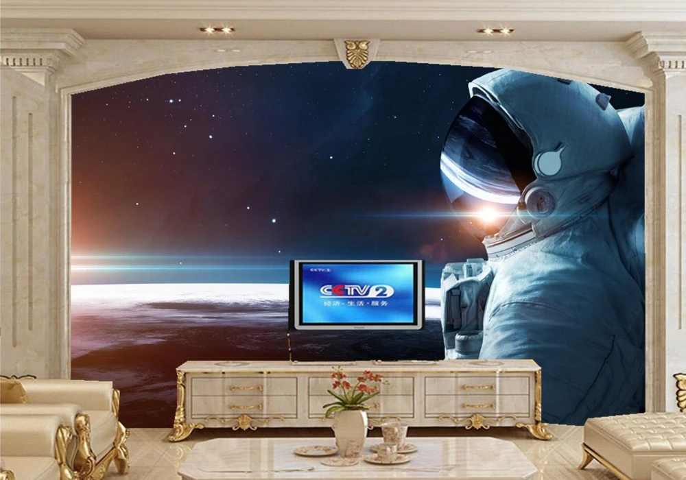 Обои для фотосъемки на поверхность планет шлема гостиной телевизора дивана