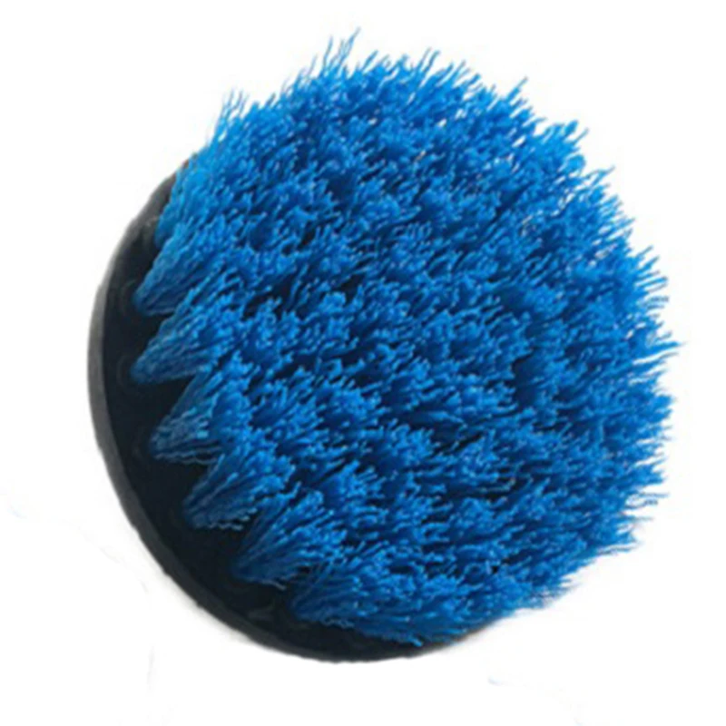 5inch solid 2 3.5 4 5 inch solid hollow Drill Power Scrub Clean Brush For Leather Plastic Wooden Furniture Cleaning Power Scrub, Blue - Цвет: 5inch solid