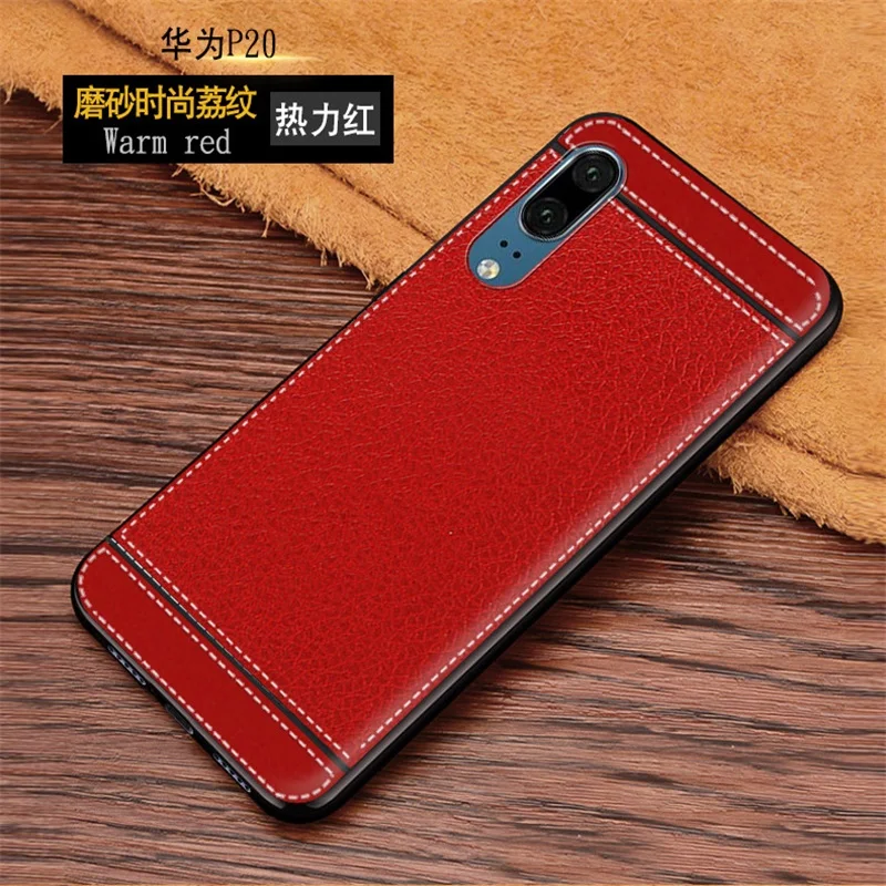 Чехол для Huawei P20 кожаный чехол с текстурой мягкий полной защитой телефона EML-L29