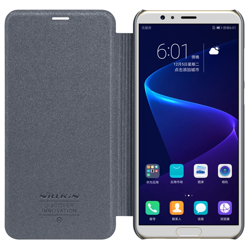 Чехол для Huawei Honor V20 V10 NILLKIN Sparkle роскошный кожаный чехол с откидной крышкой жесткая