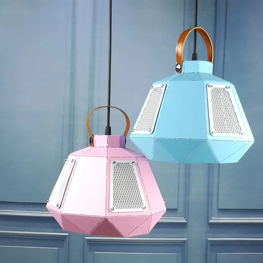 Модные светильник светодиодный подвесной с металлическим ремнем и Утюг