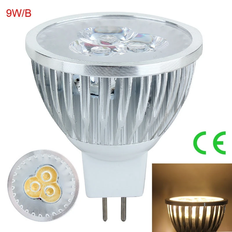 Новый супер яркий светодиодный прожектор 9 Вт Светодиодная лампа точечная GU10 E27