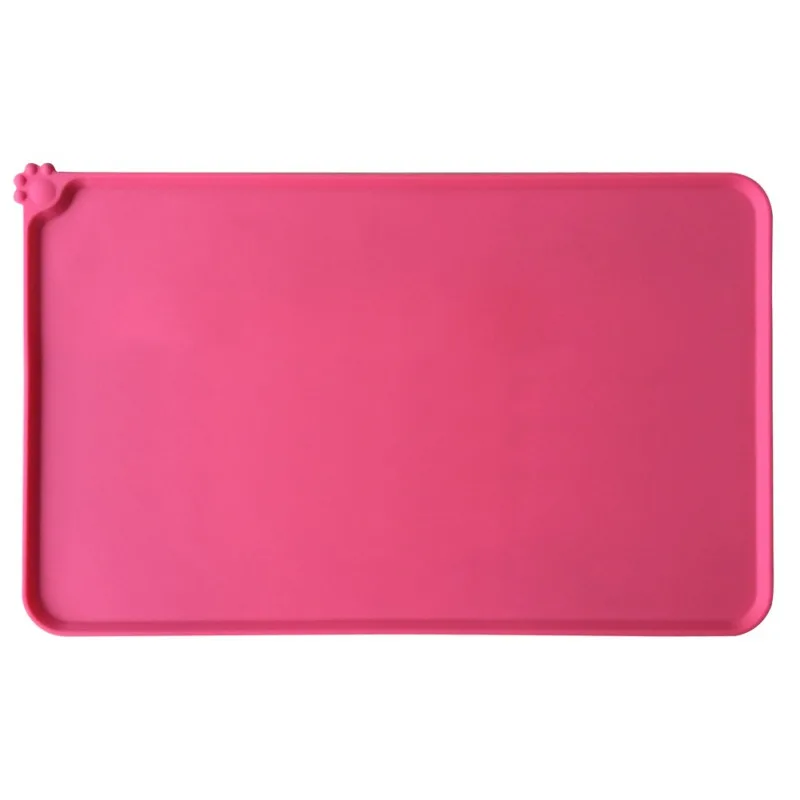 Симпатичная Силиконовая подложка 4 цветов коврик для кормления кошек миска собак