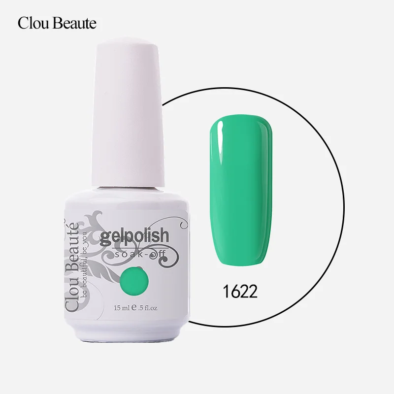 Clou Beaute Гель-лак для ногтей Maquiagem unhas em гель vernis Полупостоянный Nagellack 15 мл дизайн ногтей - Цвет: 1622