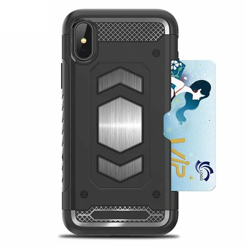 Для Iphone 11 Pro MAX XS XR чехол противоударный Гибридный PC Автомобильный Магнитный чехол с присоской для Iphone X 6 6S 7 8 Plus чехол со слотом для карт