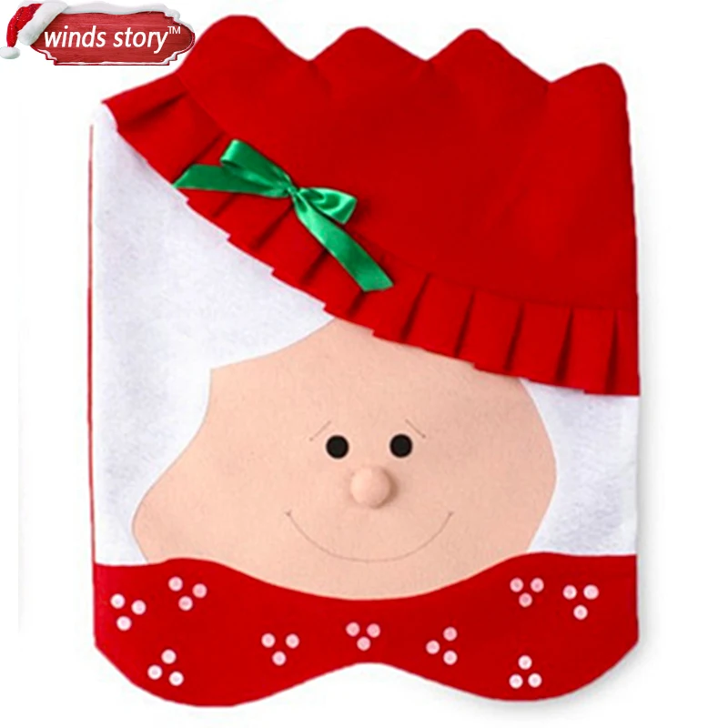 Чехлы на кресло Санты 2 шт. красные рождественские украшения | Дом и сад