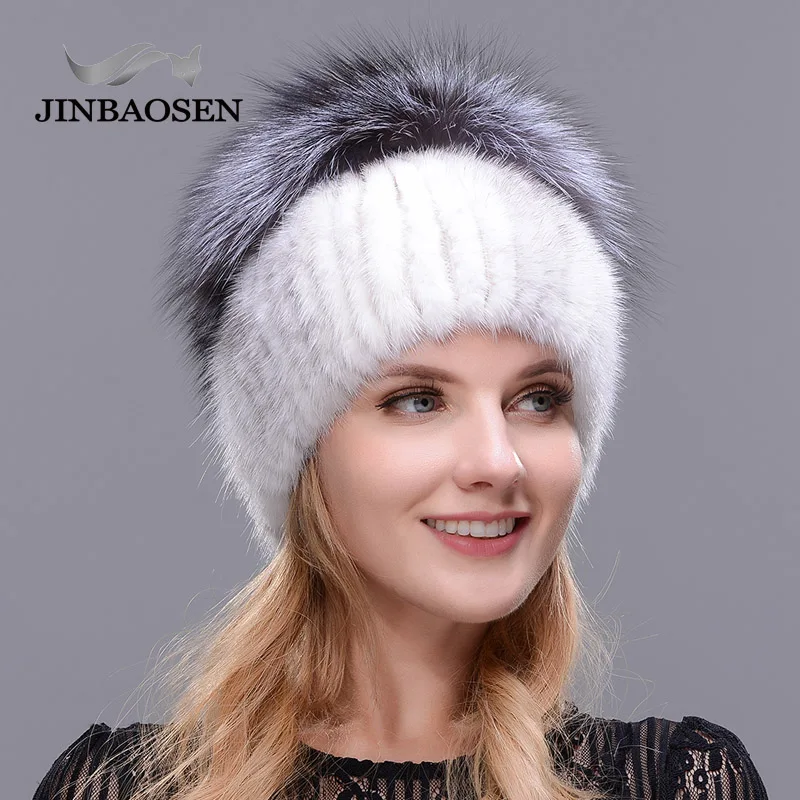 Зимняя дорожная модная меховая женская шапка jeryafur из натурального меха норки