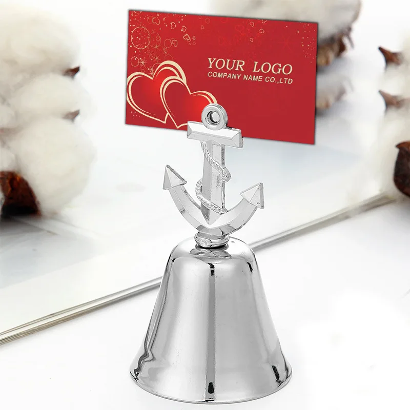 50PCS Silver Bell Place Card Holder/Photo Holder Wedding Table Decoration Favors | Дом и сад