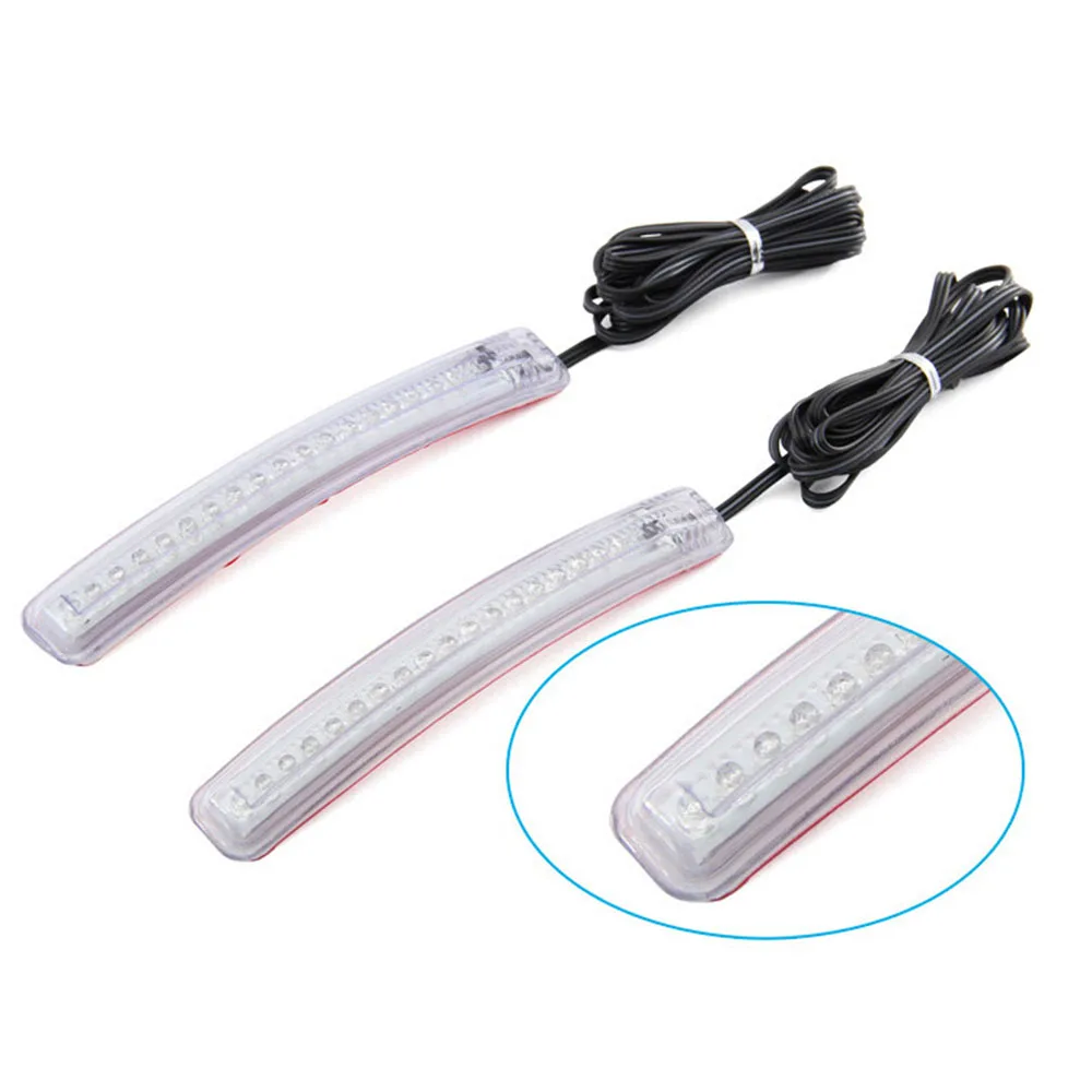 2 предмета автомобиля светодиодный светильник Бар Авто зеркало заднего вида 9 SMD