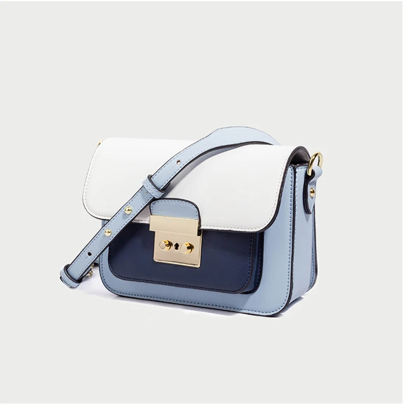 Light blue Винтажная модная Женская Ручная сумка, новая качественная квадратная сумка из искусственной кожи, роскошная женская сумка, большая Портативная сумка через плечо - Цвет: Light blue