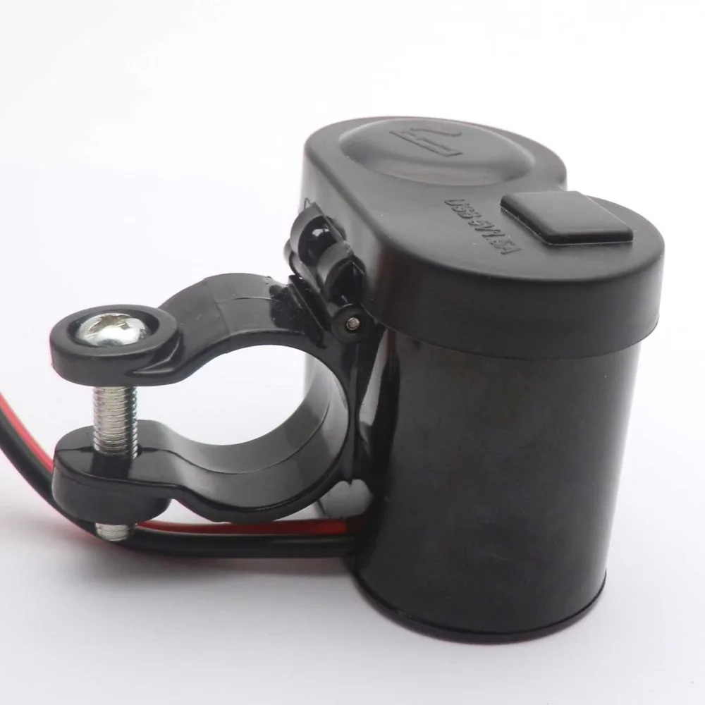 Мотоцикл водонепроницаемый USB прикуриватель зарядное устройство розетка 12 В