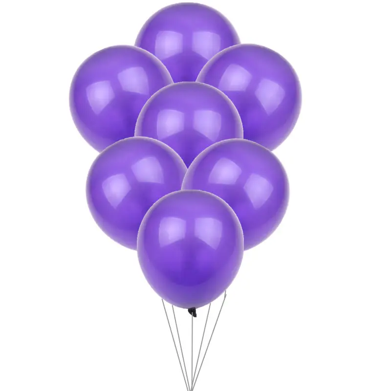 M (Dark purple) GOGO PAITY 30 шт./лот 5-дюймовый цветной круглые латексные шарики детские праздничные вечерние макет декоративные шары оптом - Цвет: M (Dark purple)