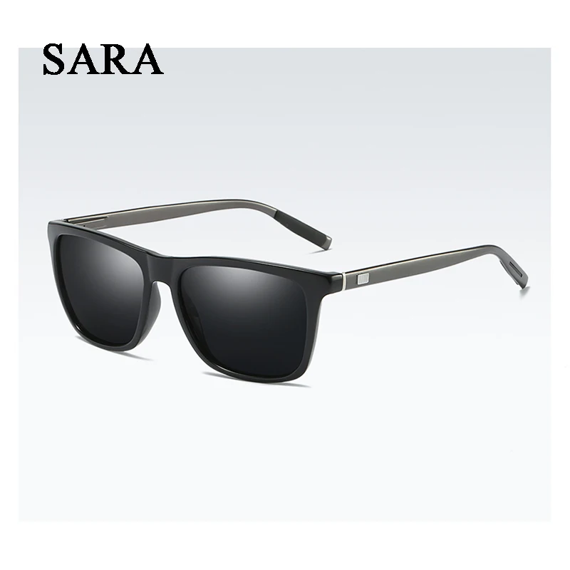 Поляризованные солнцезащитные очки для мужчин и женщин квадратные из бамбука