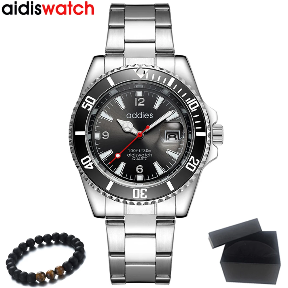 2020 новые мужские часы ADDIES Топ бренд Роскошные Кварцевые спортивные армейские