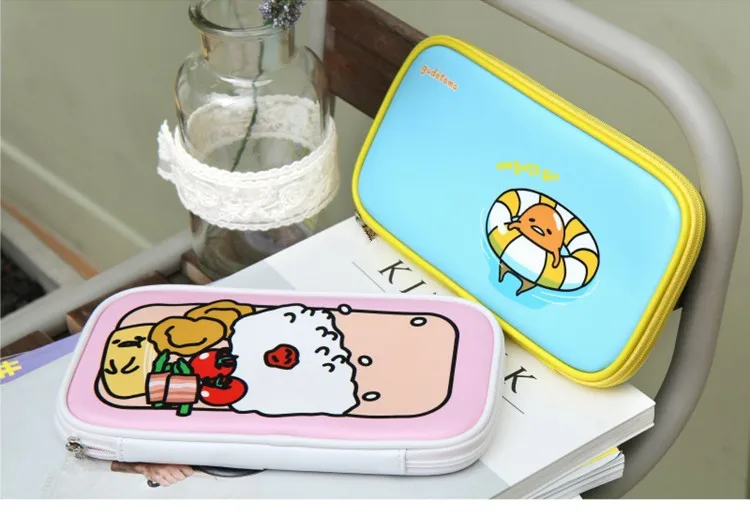 Школьные канцелярские принадлежности papelaria карандаш Kawaii PU кожаный пенал сумка для хранения ручки коробка Kawaii Gudetama пенал pokemon