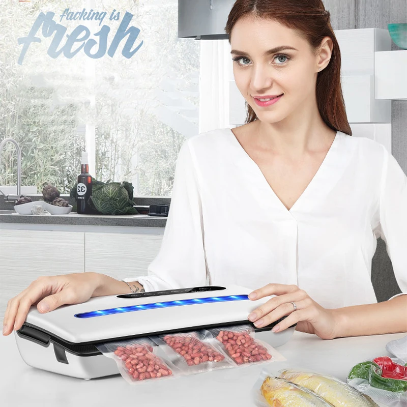 Вакуумный упаковщик для пищевых продуктов, электрическая упаковочная машина, 130 Вт вакуумные пакеты для пищевых продуктов