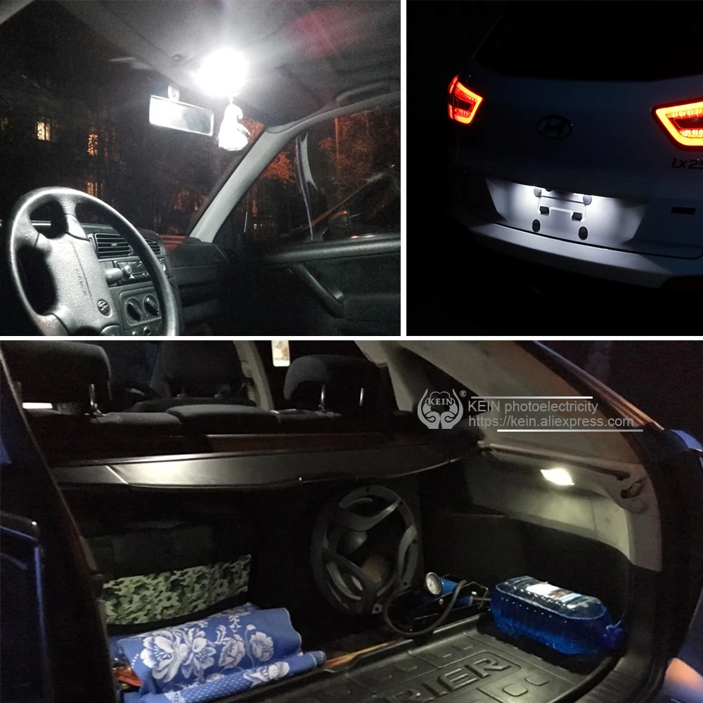 KEIN 2 шт. супер яркий 3030 led t10 автомобильный светильник w5w 194 6smd боковая танкетка для