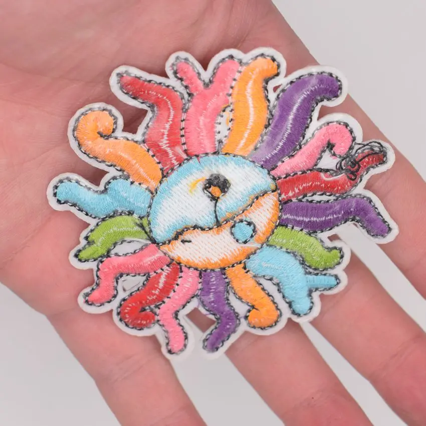 Новое поступление нашивка в виде солнца Ретро стиль бохо хиппи прошитая