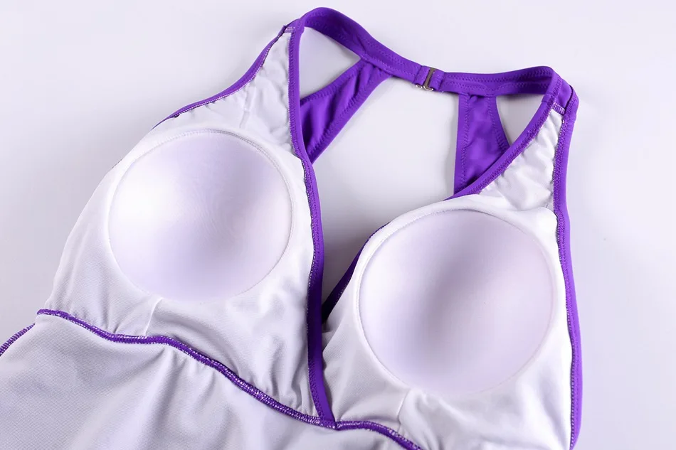 Лена Гага 2017 купальник с высоким вырезом на спине с эффектом push-up, одноцветный, для женщин больших размеров, с тонкой трусиками и открытой спиной.