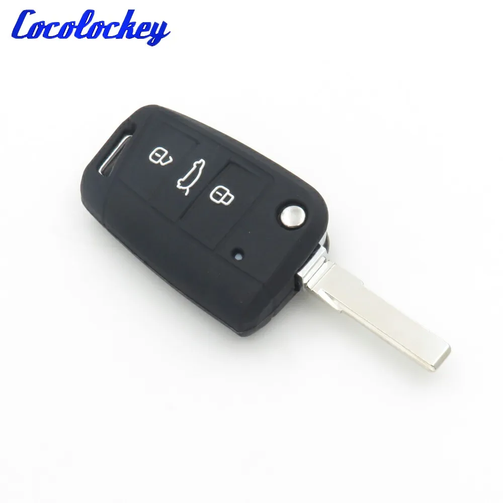 Cocolockey силиконовый чехол для автомобильного ключа защитный VW Golf 7 MK7 Skoda seat