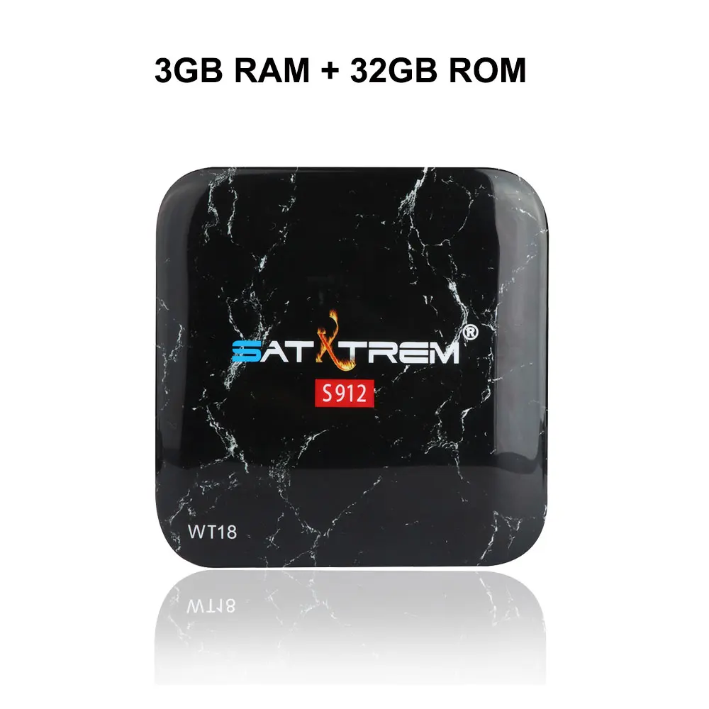 SATXTREM WT18 android ТВ приставка IP tv подписка сильная S912 Восьмиядерный ТВ приставка IP ТВ Медиаплеер лучшая приставка ТВ - Цвет: Only TV Box