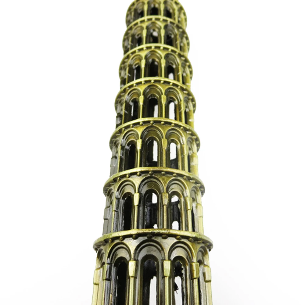 Металл Pisa Lean Tower Crafts креативный сувенир модель стол украшение винтажная статуя